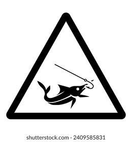 Fishing Area Symbol Sign ,Vector Illustration, Isolate On White Background Label. EPS10