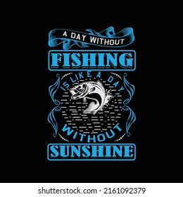 Fishing awesome T-shirt design graphic