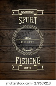 Fishing badges logos and labels for any use, on a white background