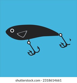 Fishing bait. Abstract contemporary fishery lures and wobblers.