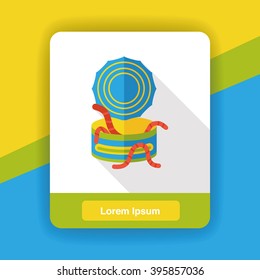 fishing bait flat icon