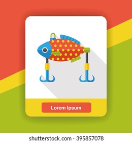 fishing bait flat icon