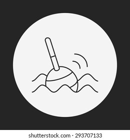 fishing bait line icon