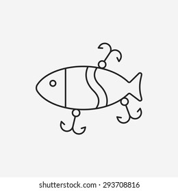fishing bait line icon