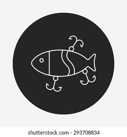 fishing bait line icon