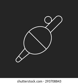 fishing bait line icon