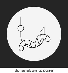 fishing bait line icon