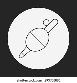 fishing bait line icon