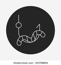 fishing bait line icon