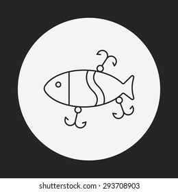 fishing bait line icon