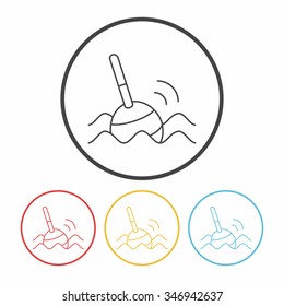fishing bait line icon