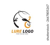 Fishing Bait logo stock vector Template