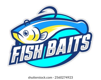 FISHING BAITS LOGO DESIGN TEMPLATE