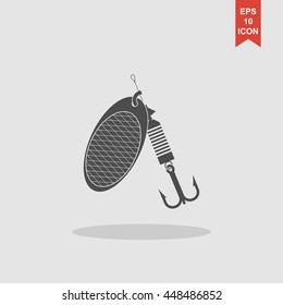 Fishing baits. Vector concept illustration for design.