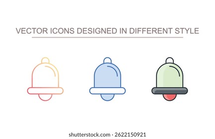 Fishing Bell icon design with white background stock illustration
