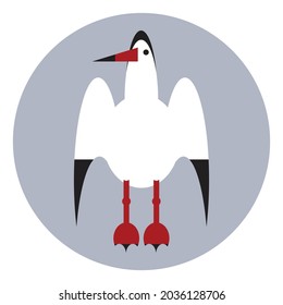 Fishing Bird icon vector illustration
