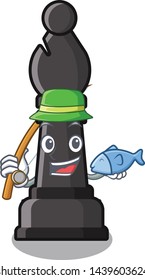 Fishing bishop chess toys in character shape