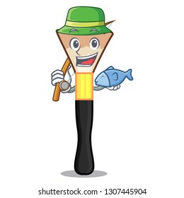 Fishing blusher isolated with in the cartoons