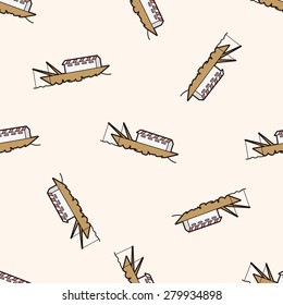fishing boat cartoon , cartoon seamless pattern background