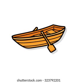fishing boat doodle