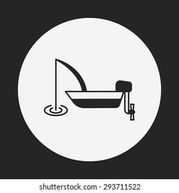 fishing boat icon