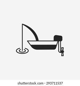 fishing boat icon
