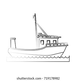 fishing boat icon image 