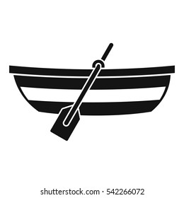 Fishing boat icon. Simple illustration of fishing boat vector icon for web