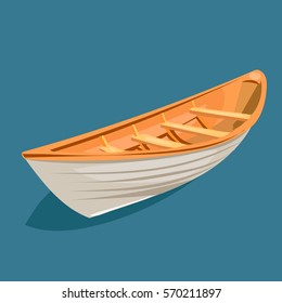 fishing boat isolated at the white background