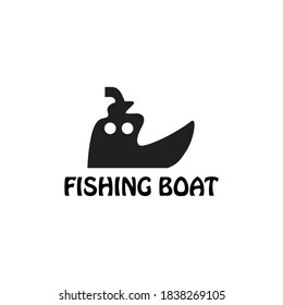 Fishing Boat Logo Vector Simple Design