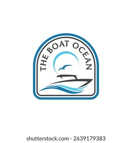 Fishing Boat Nautical Rental Logo Design Template Vector Graphic Branding