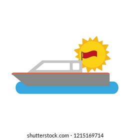 Fishing boat on sea