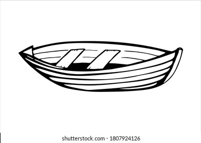 Boat Paddles Hand Drawn Vector Illustration Stock Vector (Royalty Free ...