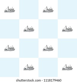 fishing boat vector.