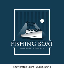 FISHING BOAT VECTOR FOR LOGO COMPANY