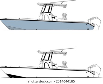 Fishing boat vectors, line art illustrations, sport fishing boat vectors, fisherman vectors, graphics, and graphic art are available royalty-free for download, sport fishing, waves vector