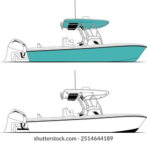 Fishing boat vectors, line art illustrations, sport fishing boat vectors, fisherman vectors, graphics, and graphic art are available royalty-free for download, sport fishing, waves vector