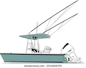 Fishing boat vectors, line art illustrations, sport fishing boat vectors, fisherman vectors, graphics, and graphic art are available royalty-free for download, sport fishing, waves vector