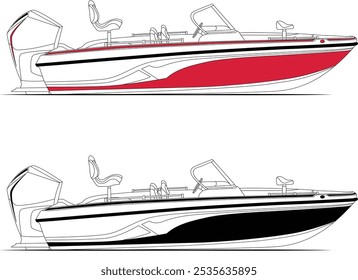 fishing boat vectors, line art illustrations, sport fishing boat vectors, fisherman vectors, graphics, and graphic art are available royalty-free for download