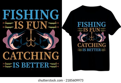 Fishing Or Boating T-Shirt Design . 