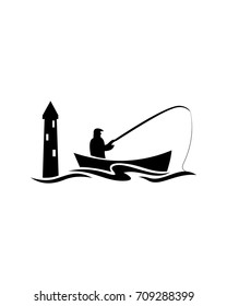 fishing boats logo template 1
