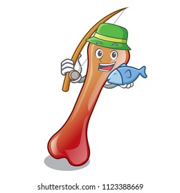 Fishing bone jelly candy mascot cartoon