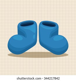 Fishing boot theme elements