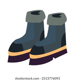 fishing boots equipment vector isolated