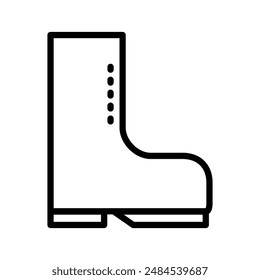 Fishing Boots Icon for Outdoor Gear, Water Sports, and Angler Equipment Illustrations