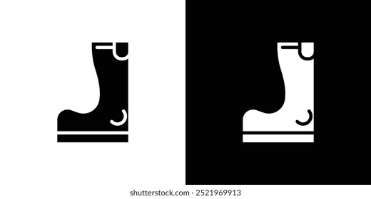 Fishing boots icon set vector illustration