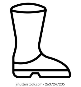 fishing boots icon Simple thin line stroke