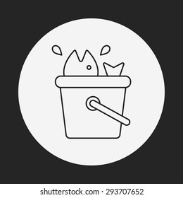 fishing box line icon