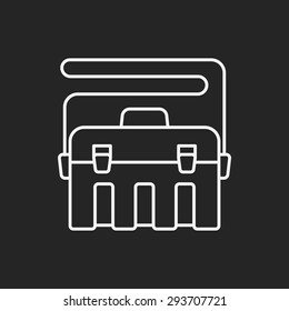 fishing box line icon