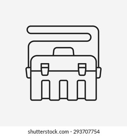 fishing box line icon